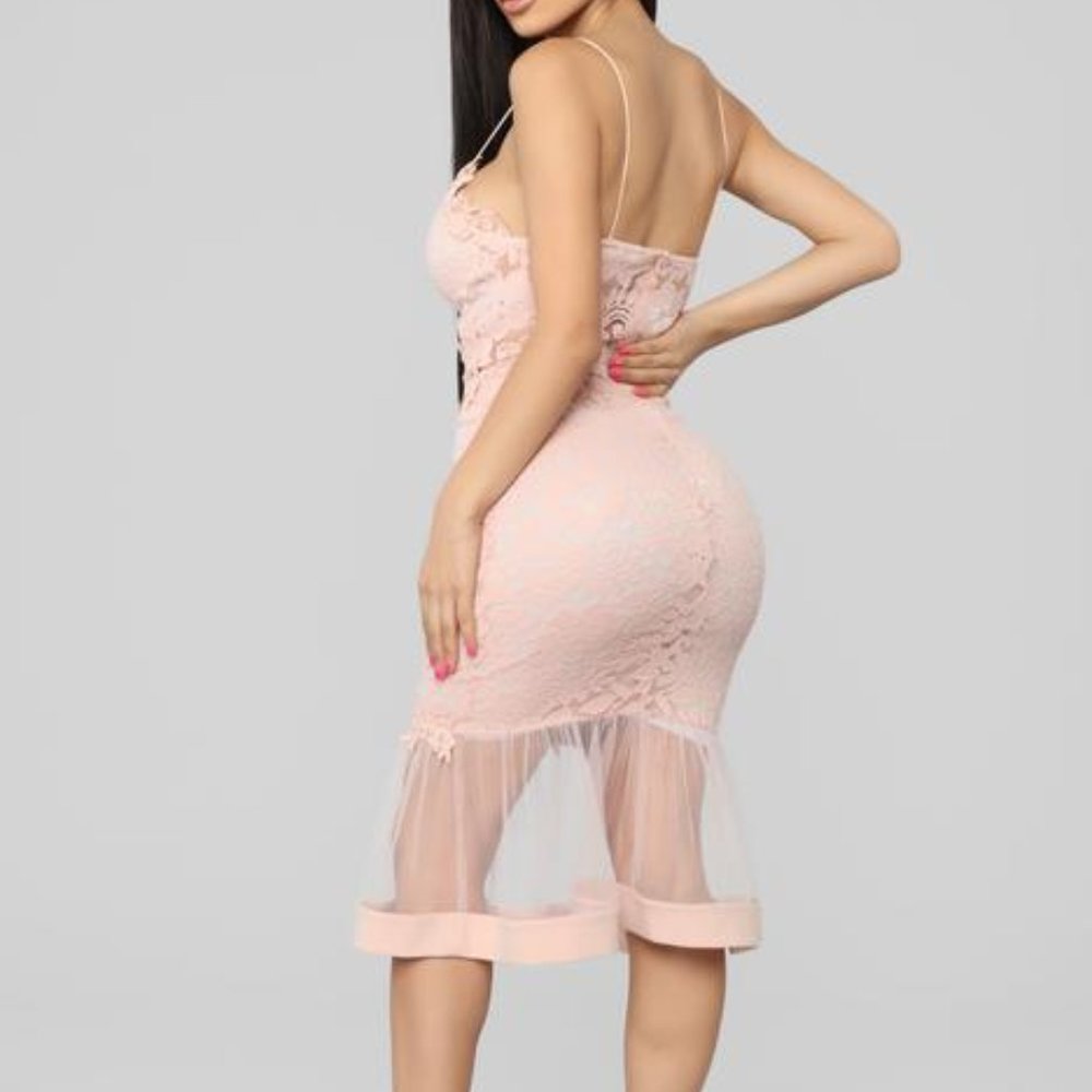 Lace Mauve Dress - Picture 2 of 3